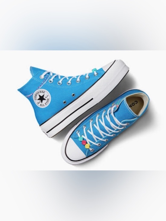 Converse Shoes - Chuck Taylor All Star Lift Kidult Women Converse Dial up Blue High-Top Sneakers